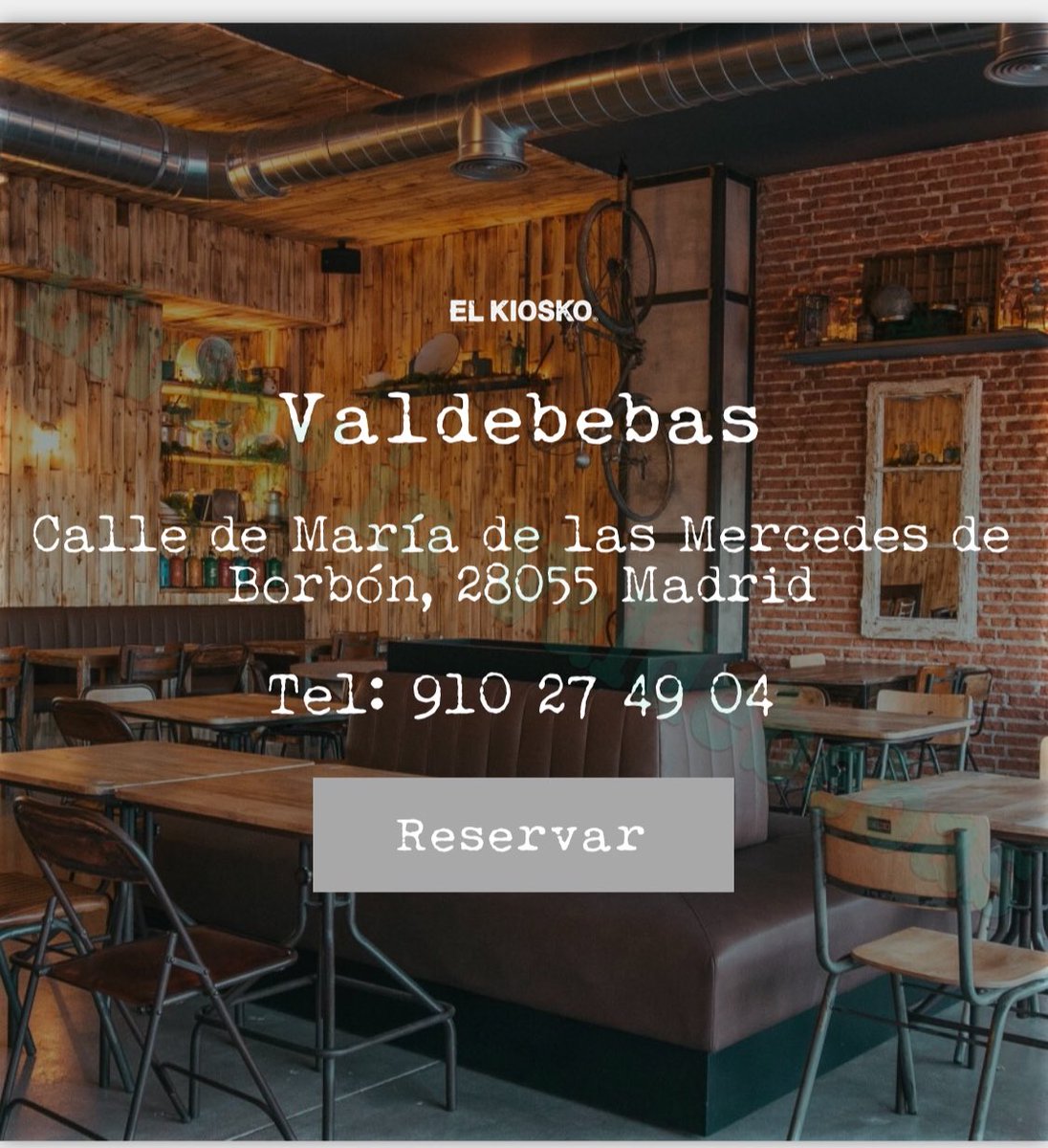 Living in Valdebebas (@livingvaldbebas) on Twitter photo Desde el lunes podemos disfrutar de un local de <a href="/kiosko_el/">El Del Kiosko</a> en el barrio. Tiene muy buena pinta y como este de bueno como sus “hermanos” seguro que podremos disfrutar mucho allí. Está entre la <a href="/BichejosV/">Bichejos Valdebebas</a> y Primo Tavolino. Bienvenidos y con ganas de probarlo.
#Valdebebascrece Desde el lunes podemos disfrutar de un local de <a href="/kiosko_el/">El Del Kiosko</a> en el barrio. Tiene muy buena pinta y como este de bueno como sus “hermanos” seguro que podremos disfrutar mucho allí. Está entre la <a href="/BichejosV/">Bichejos Valdebebas</a> y Primo Tavolino. Bienvenidos y con ganas de probarlo.
#Valdebebascrece