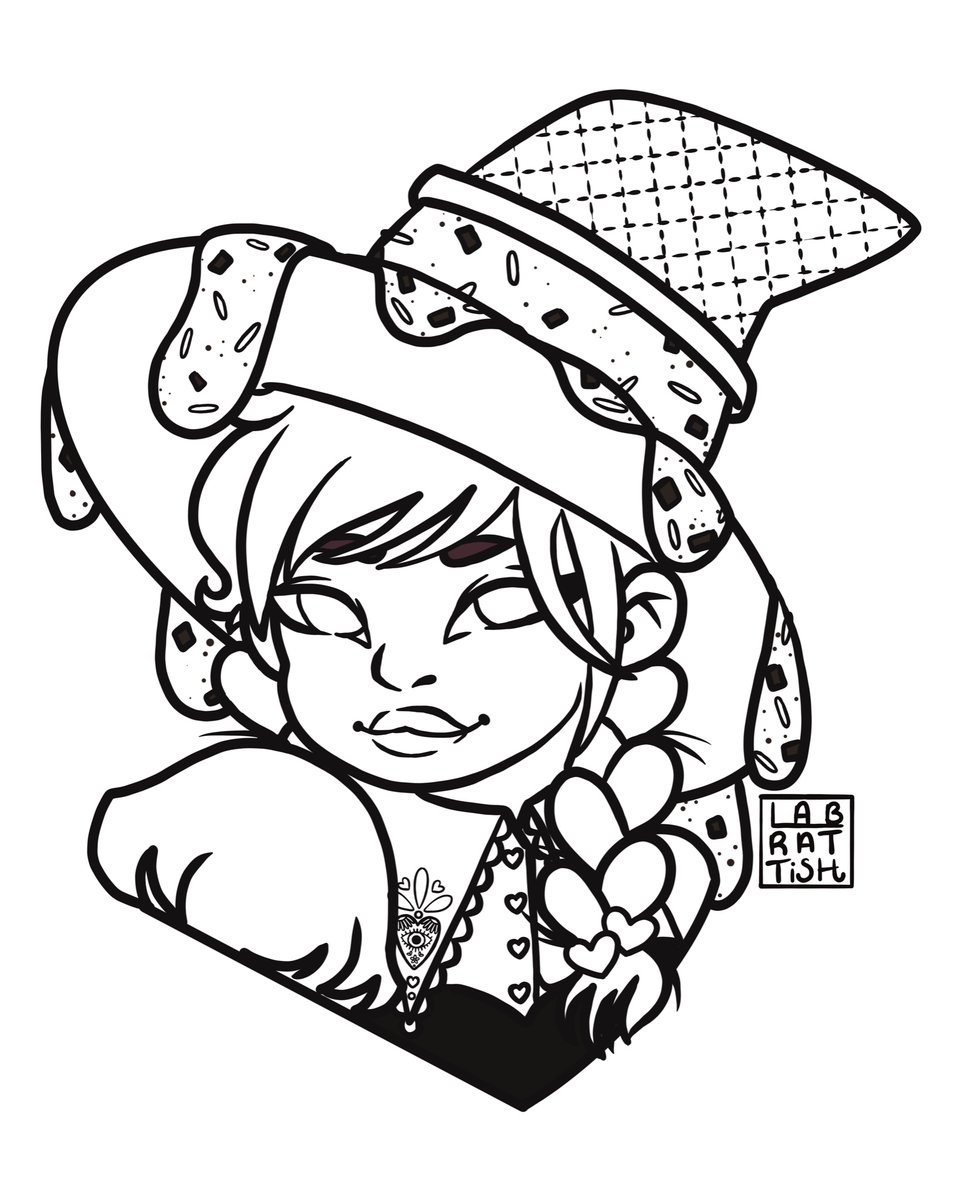 labrattish's tweet photo. Starting off October with an ice cream witch. 

#witchy #digitalart #witchart #icecream #icecreamart #lineart #artwip #procreateart #Procreate https://t.co/pc4F5PYRzl