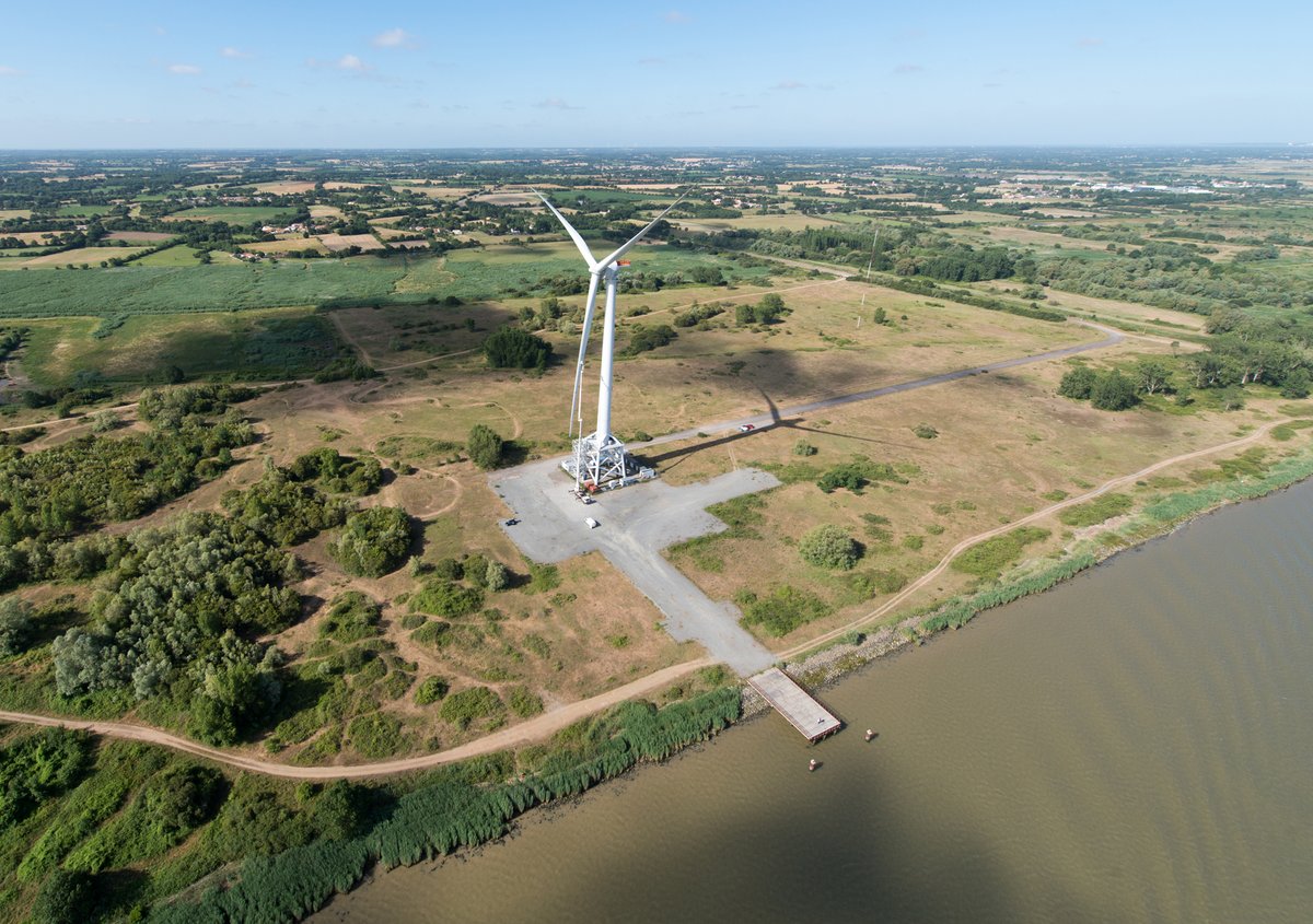 33/ Le site du Carnet, qui appartient toujours à EDF, sert aujourd’hui de centre d’essai pour des éoliennes de type Haliade 150 (6MW) qui équiperont le site de Saint-Nazaire Banc de Guérande. FIN