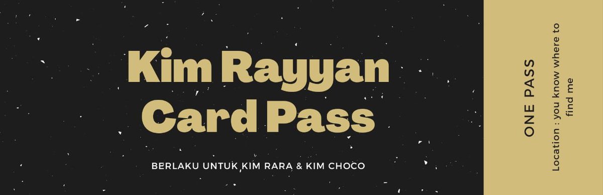 okay that's it!ini kado dari abang!card pass nya dipake kalo lagi bokek aja ya hahaha manfaatkan card pass karna cuma dapet 1x