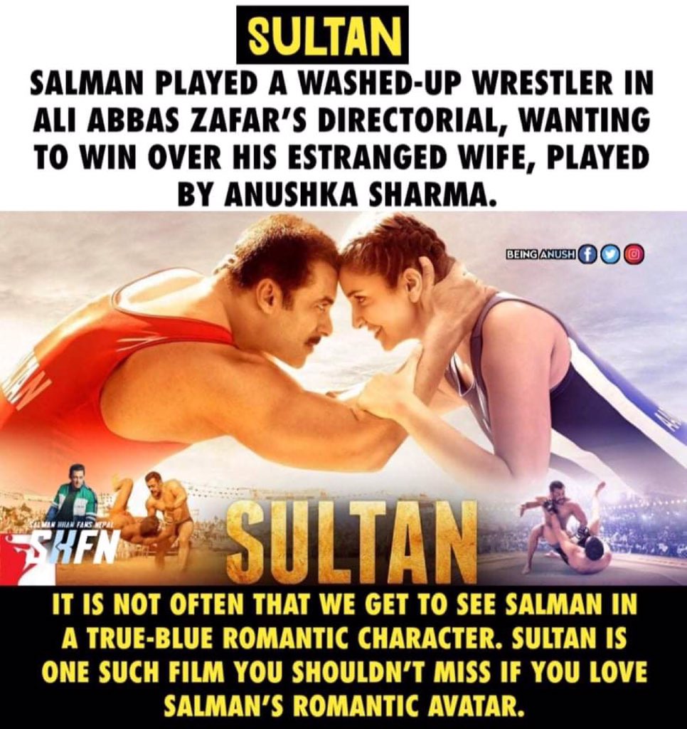 Film :- SultanRelease Date :- 6 July, 2016Verdict :- BLOCKBUSTER @BeingSalmanKhan as Sultan Ali Khan.Sultan the iconic name of  #SalmanKhan is enough to pull craze