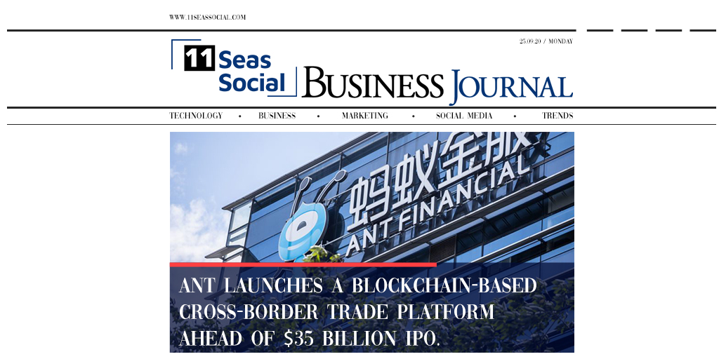 11_seas_social's tweet photo. Chinese fintech giant Ant Group has unveiled Trusple, a blockchain-powered global trade and financial services platform.
#blockchain #trusple #china #blockchainplatform #blockchainnews #newsupdate #11seassocial #diggitalmarketingagency #digitalmarketingsolutions #ai https://t.co/lA5Tad5ybs