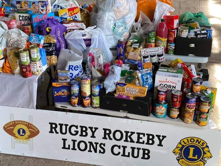 Excellent Foodbank collection on 6 estates in town last Saturday.