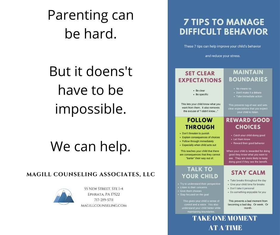 MagillCnslAsc's tweet image. Being a parent can be very challenging! Especially with many students in school - but home! Here are some tips that can help in those especially challenging moments:

#familylife @familycounseling #helpforkids #schooldays