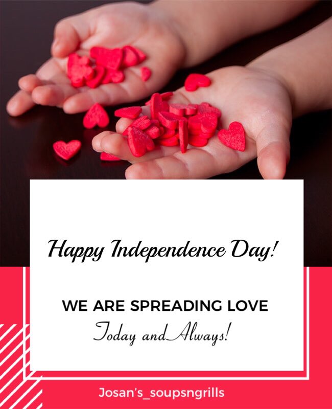 Happy Independence Day!Fellow Nigerians, we will smile very very soon!
Let’s just keep pushing!!