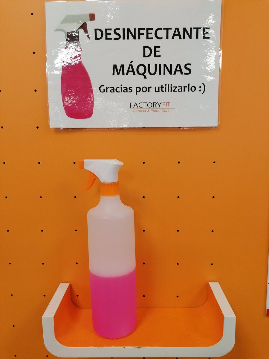 FactoryFitES's tweet photo. 🧡 Para nosotros no es una medida nueva. Ya lo hacíamos, ya lo teníamos, ahora simplemente hemos aumentado los dispensadores y su uso. #Limpieza y #Desinfeccion siempre.
#FactoryFit https://t.co/4NRPLiLlNc