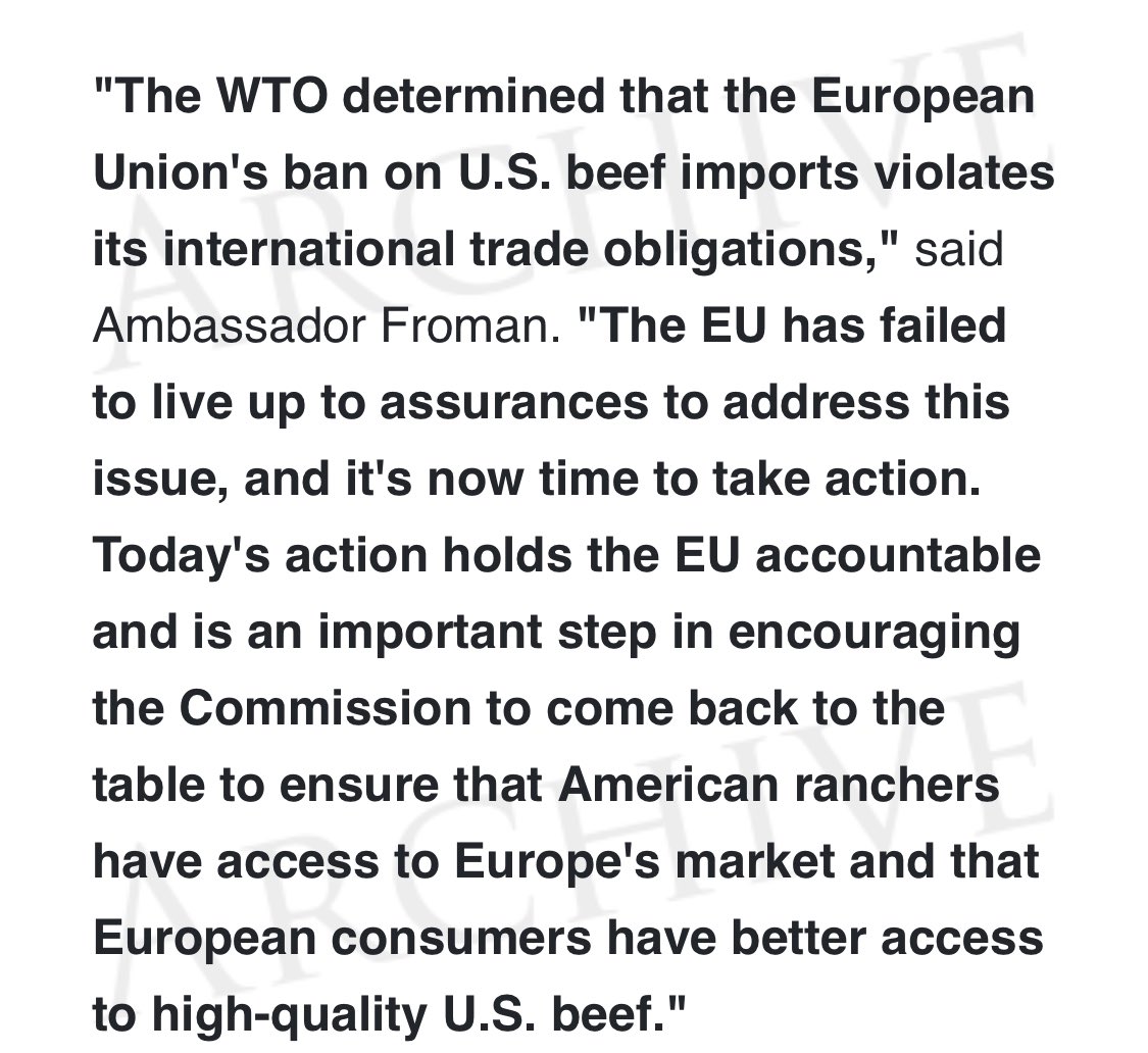 Here’s another example, I mean with the countless examples I can show of the EU breaching WTO rules, they’d have to be mad to want to apply sanctions to nations that breach rules? No, they want harder sanctions, it’s unbelievable.   https://is.gd/Zc8Km8 8/