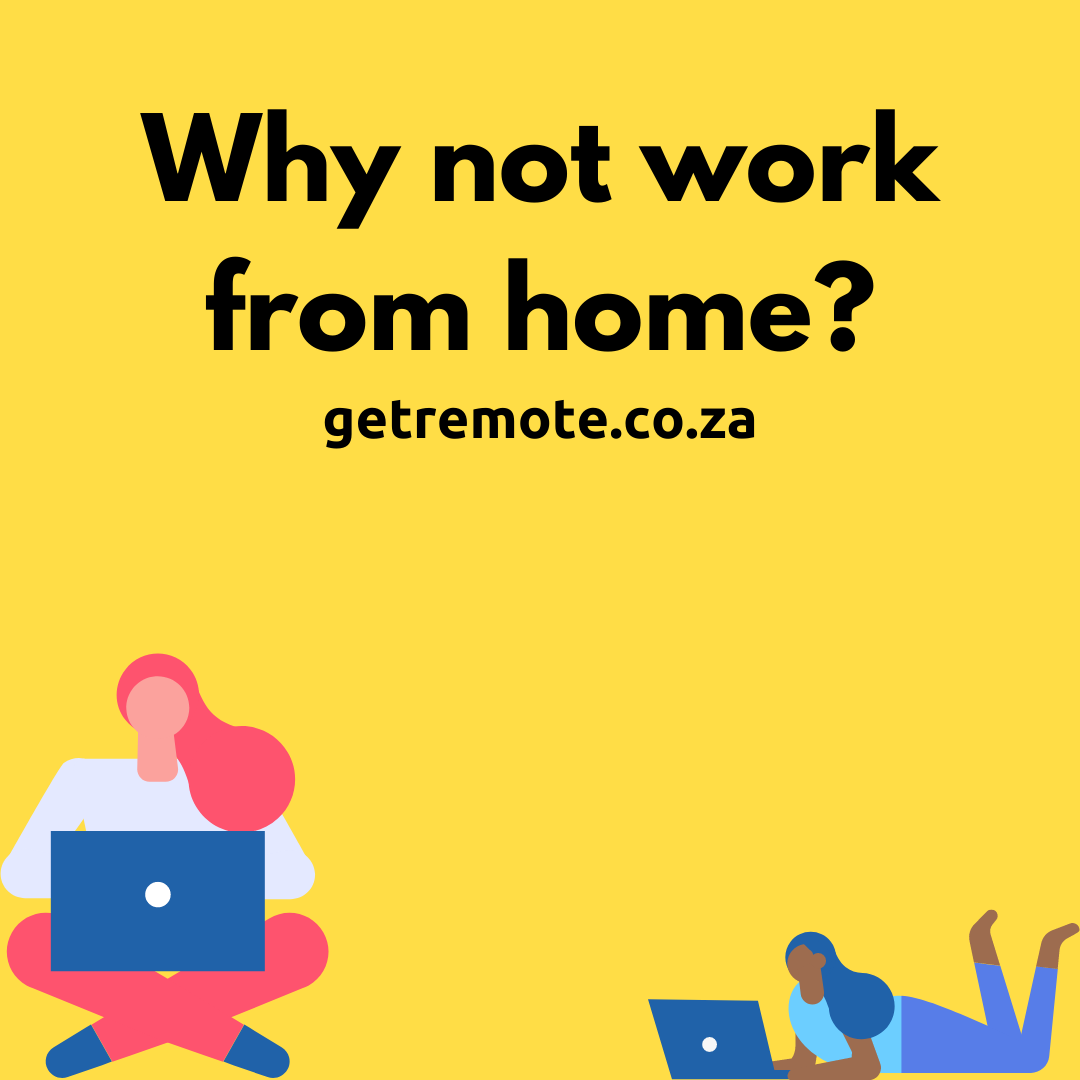 remote_za's tweet photo. Why not work from home? Find your dream job on Get Remote!

#getremote #workfromhome #remotework https://t.co/f5sC62BfMF