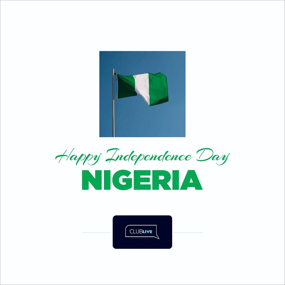 Clublivetracker's tweet photo. Happy Independence day Nigeria https://t.co/1y16zhiI11