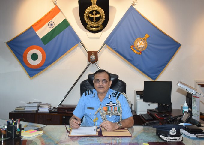 TheDailyPioneer's tweet photo. #AmitDev: Air Marshal Amit Dev took over as the Air Officer Commanding-in-Chief, Eastern Air Command at #Shillong today: PRO Shillong, #MinistryofDefence https://t.co/xSfqKzXKFE