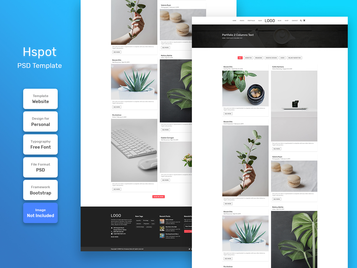madotheme's tweet photo. I just Uploaded "Hspot Personal Portfolio Category Page PSD Web Template" on @UpLabs

👉 Download it here: https://t.co/XdbZ9OMVFs https://t.co/4tTEyYZNw4