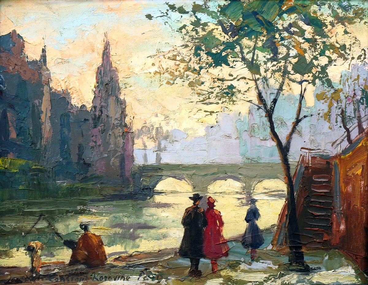 Konstantin Korovin - Paris. Along the Seine