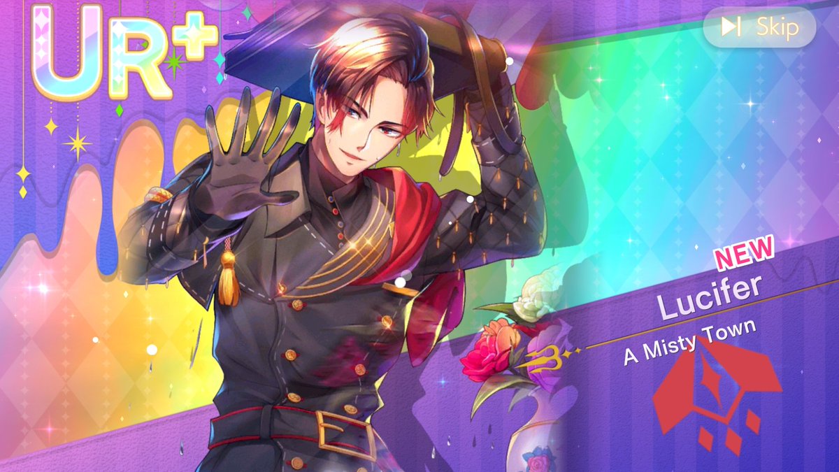 lucifer from obey me's ur+ :) this was not my main acc though, it's a solo yolo and if i still had it i would give it to u guys but i don't lol