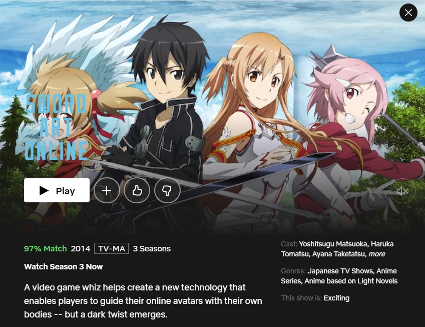 Is 'Sword Art Online' Season 3 on Netflix? - What's on Netflix