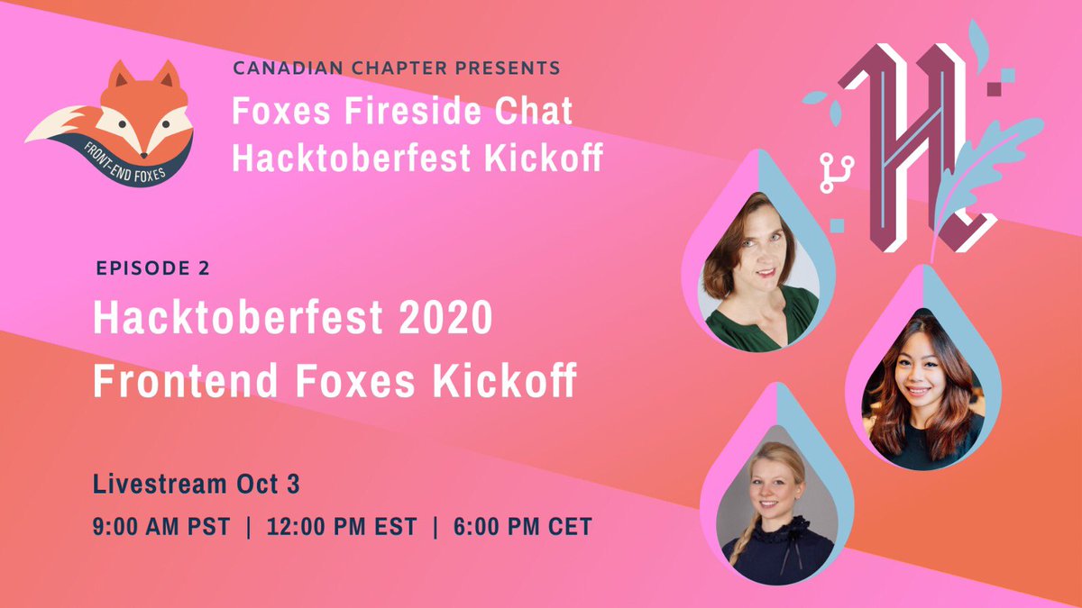 frontendfoxesCA's tweet image. We will be live this coming Saturday at 09:00 for #foxesfiresidechat ep. 2 Hacktoberfest Kickoff! Join @jenlooper @vannsl & @jaeriahtay to chat all about @hacktoberfest, @frontendfoxesCA and open source! ⬇️⬇️⬇️
youtube.com/watch?v=s6m5ev…