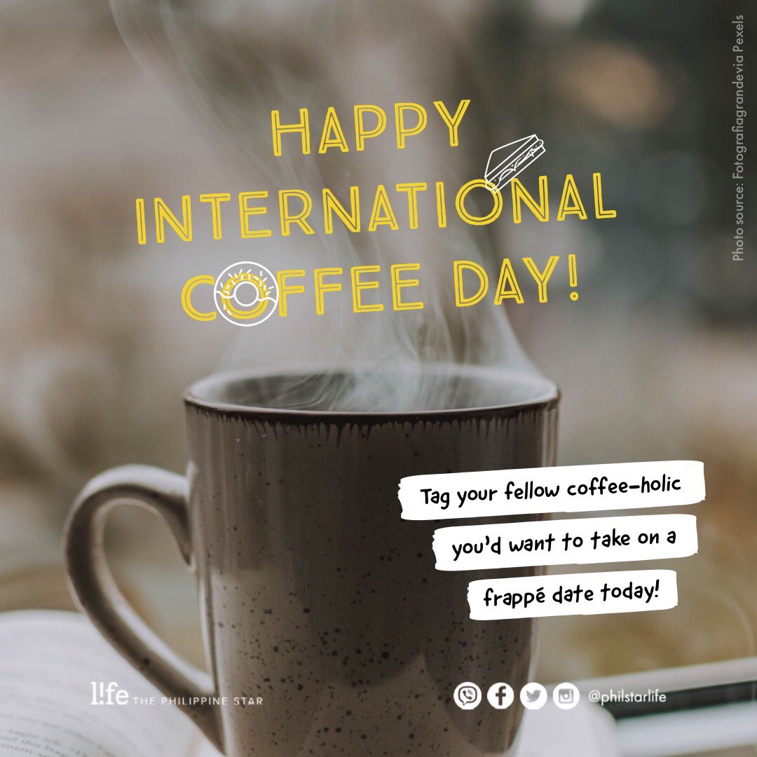 philstarlife's tweet photo. For some of us, everyday is ☕ day. 😂 #InternationalCoffeeDay https://t.co/FGN8LCMiNW