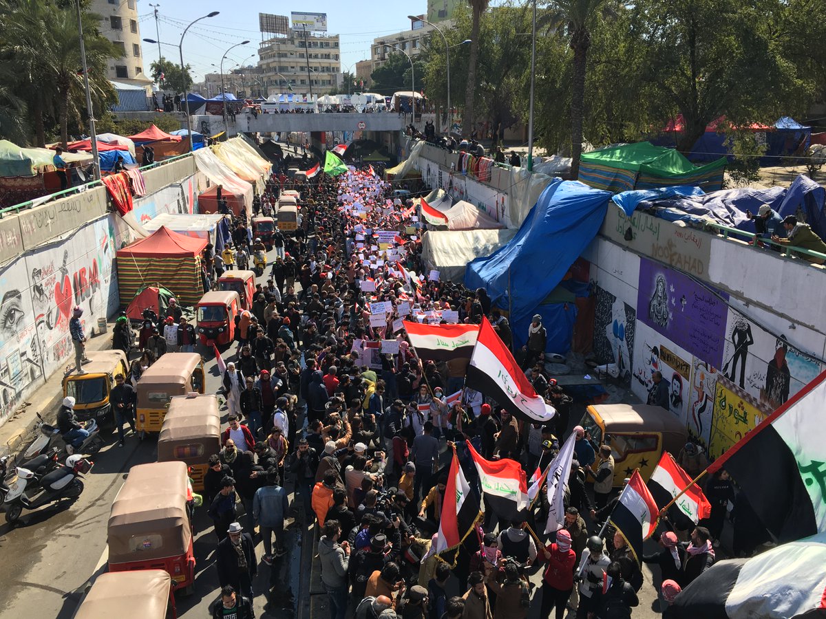Amid the violence and chaos of it all, young Iraqis came together under a single banner. In February women from all walks of life gathered to demand their rights.