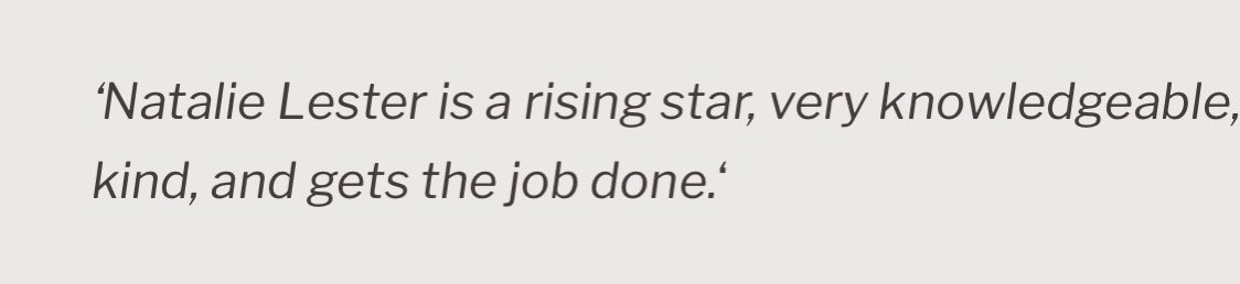 Natalie Lester tweet media