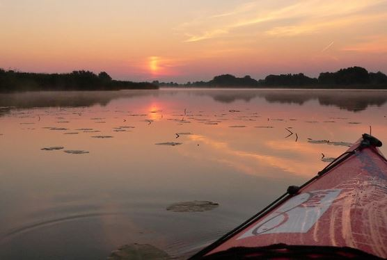 #70This image of a canoe isnt an ordinary one - its displayed at the Art of the Olympians museum and has been clicked by Birgit Fischer. She won 8 gold medals in 6 Olympics, being the youngest and the oldest to win  in the sport.Post retirement, she picked up photography