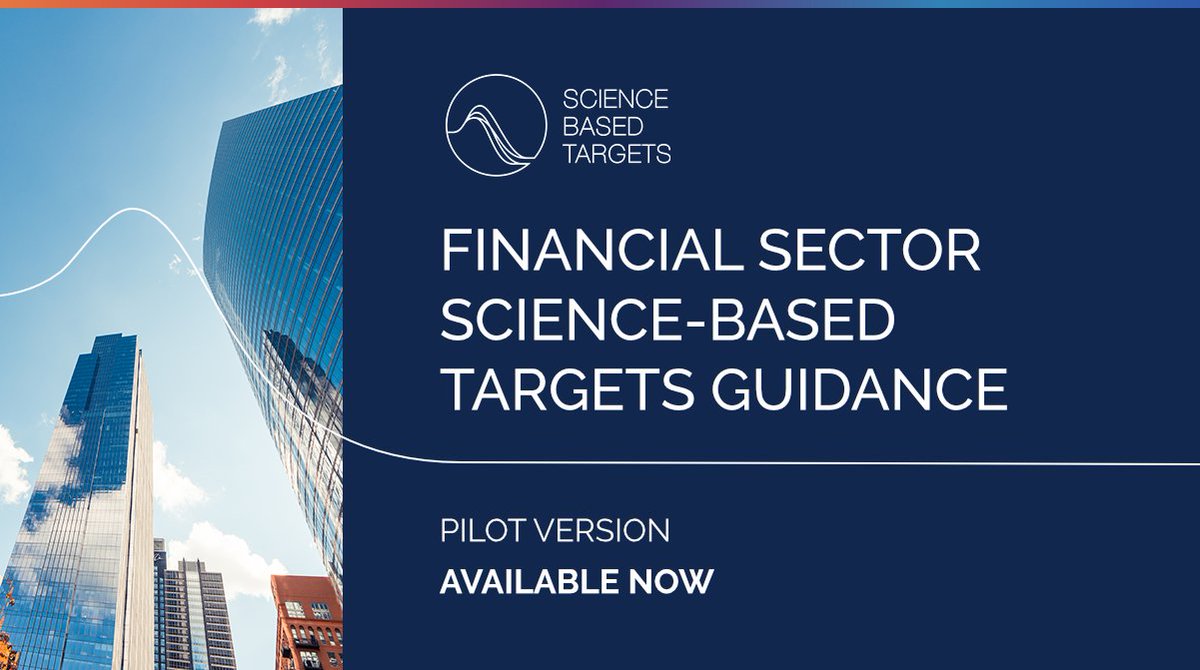sciencetargets's tweet photo. LAUNCHED TODAY:

Our target validation service for financial institutions is now available. Banks, investors and insurance companies are invited to submit #ScienceBasedTargets for approval.

Learn more: https://t.co/TyhCxnCjDQ @WorldResources https://t.co/LhWewYcpCn