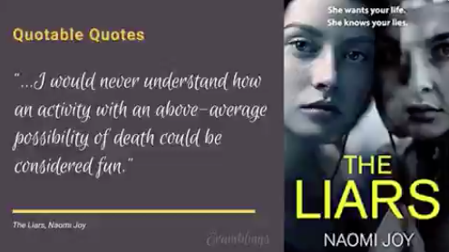 A masterclass in twisty storytelling 😮 <a href="/naomijoyauthor/">Naomi Joy</a>'s THE LIARS is out in paperback today 🎉

Available from all good bookshops and online
>>>>> amzn.to/36nFvam

"Quotable quotes" video by <a href="/ERamblings/">Elaine Ramblings</a> 
>>>>> youtube.com/watch?v=1ktjBX…