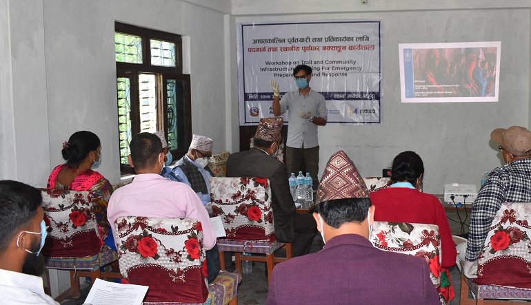 naxanp's tweet photo. We sensitized the local government heads and stakeholders in Bajura about the significance of mapping for #disaster preparedness & #response.
We will now be training the locals on use of @openstreetmap, @gps to map local trails and community infrastructure #TrailMapping2020 https://t.co/zhDuRIHSAn