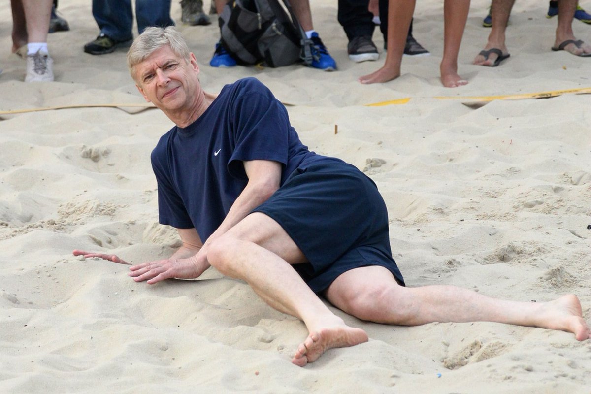 Today is Arsene Wenger Appreciation Day. Here he is in all his glory - Manager, player, fashion icon, beach model