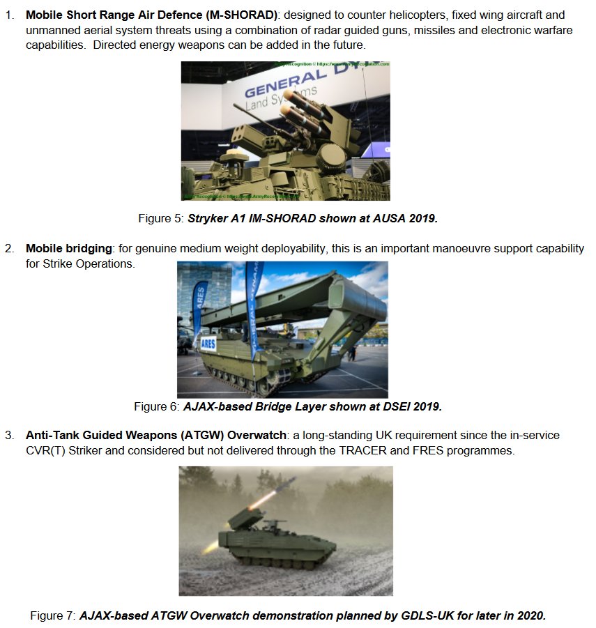 Some nice additional capabilities they would like to pitch in to enhance UK gaps. Most were capabilities in the original FRES programme scope, but slowly chopped away over the years