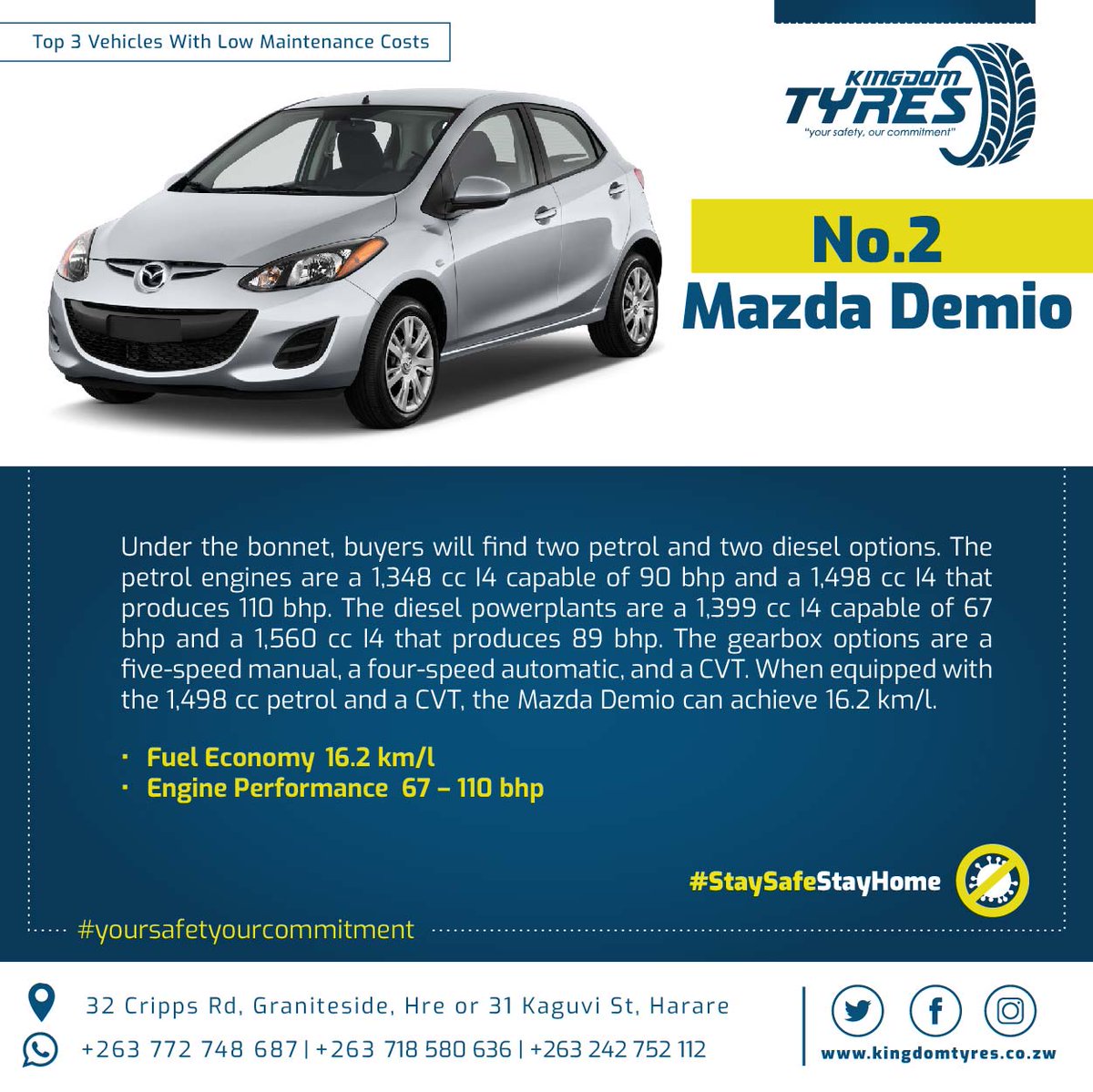 TyresKingdom's tweet image. The optimum vehicle efficiency is the balance between Fuel Economy and Engine Performance!! 

#carefficiency
#carfitmentcentre
#yoursafetyourcommitment