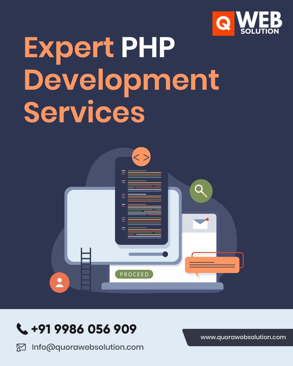 QuoraWeb's tweet image. #QuoraWebSolution is an exception when it comes to #PHPwebsitedevelopmentservices

It provides clients with their exact business requirements and goals. 

Visit bit.ly/2GmjX35
Call+91 9986 056 909
Mail at Info@quorawebsolution.com