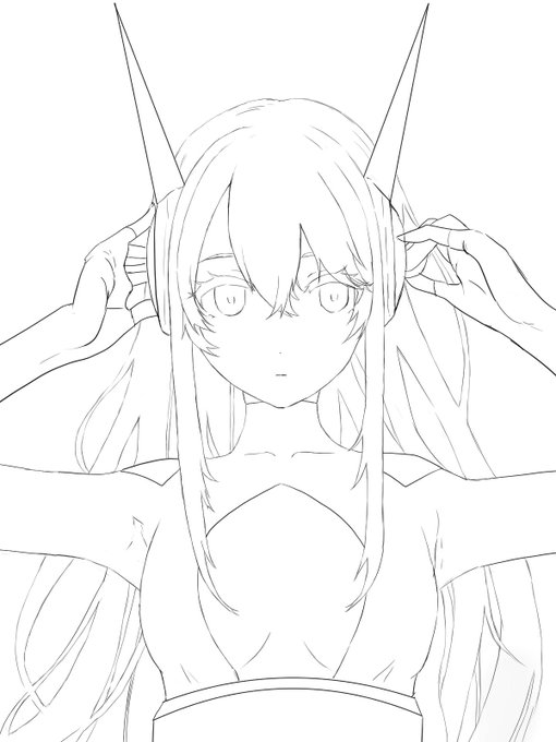 オリキャラ
線画とベタ塗り
#オリキャラ
#イラスト 