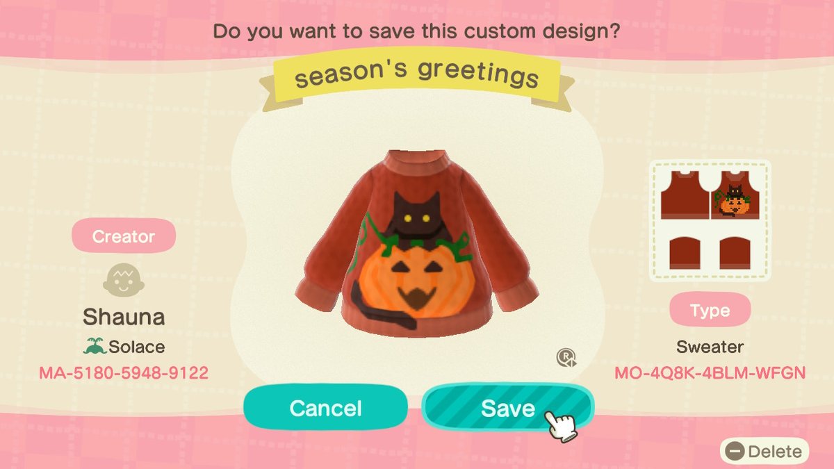 shaunamaee's tweet image. New halloween design!! #acdesign #acnhdesign #halloweenacnh #AnimalCrossing #ACNH #NintendoSwitch