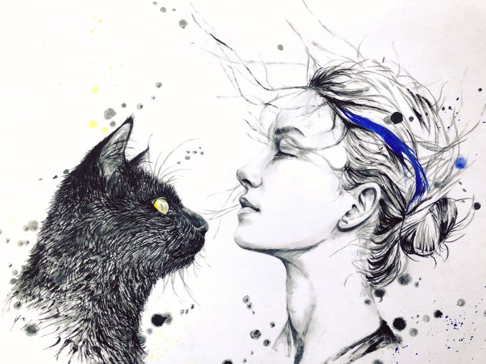 筆ペンアートのtwitterイラスト検索結果