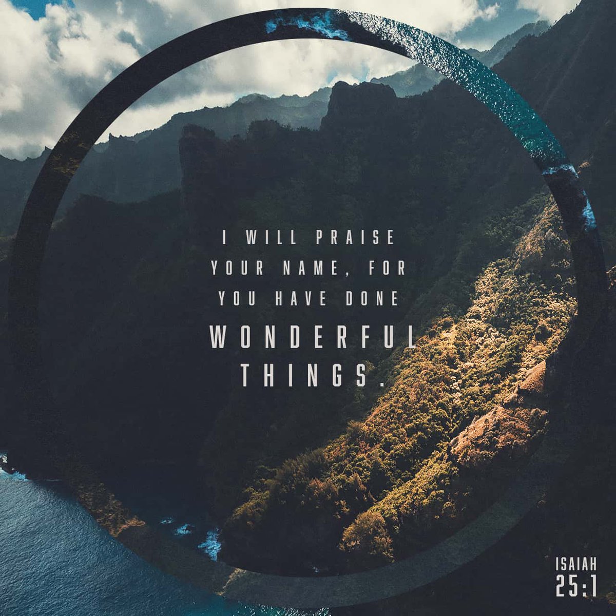 O Lord , I will honor and praise your name, for you are my God. You do such wonderful things! You …
bible.com/bible/116/isa.…