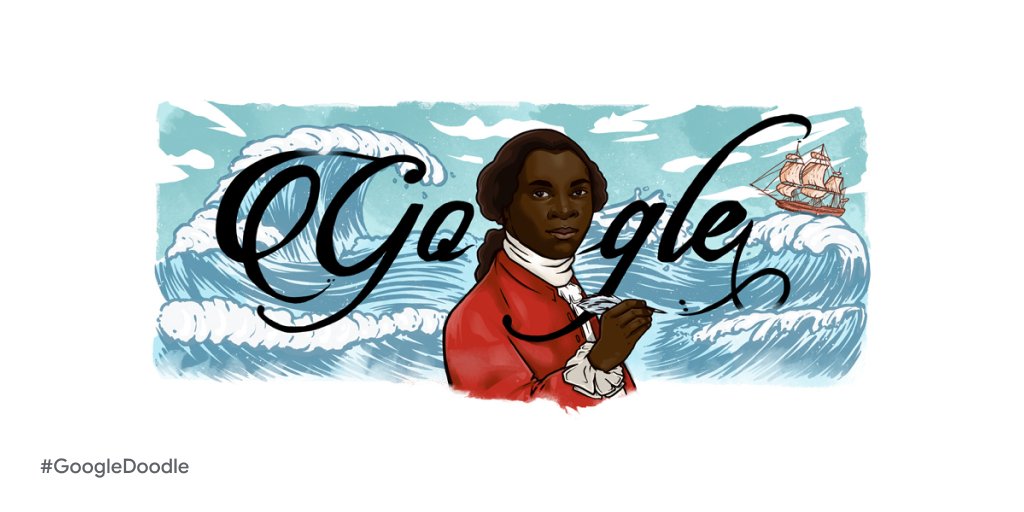 Today's  #GoogleDoodle marks the beginning of  #BlackHistoryMonth  . We're celebrating Ignatius Sancho, the British writer, composer and abolitionist, who was the first known person of African descent to vote in a UK general election.Learn more →  http://goo.gle/ignatius-sancho 