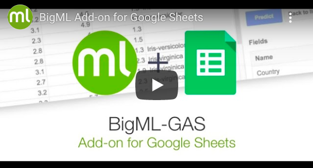 bigmlcom's tweet photo. More #MachineLearning in your #GoogleSheets!

Check out the latest version of BigML’s add-on to learn how to bring the power of your #ML resources created in your #BigML account to Google #Spreadsheets. https://t.co/rvqESEGrAB https://t.co/biqzNGhsqc