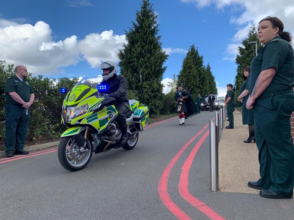 Family, friends &amp; colleagues gathered at Powke Lane Crematorium today to say their final goodbyes to Call Assessor, Lisa Ruston.

Lisa worked for the ambulance service for 14 years, was proud of her role and took real pleasure in helping her patients. May you rest in peace Lisa.