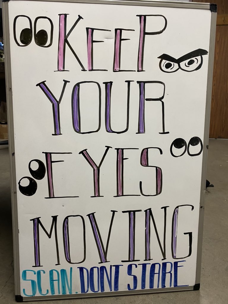 Today in Downtown- Keep Your Eyes Moving. Scan Don’t Stare.