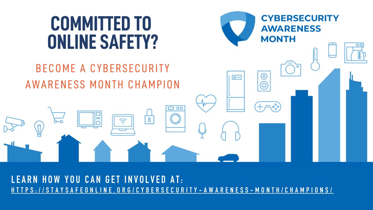 NNPScybersec's tweet photo. We’ve joined the global effort to promote awareness for online safety and privacy by becoming Champions for Cybersecurity Awareness Month! Do your part. #BeCyberSmart https://t.co/DIkuLI8seL