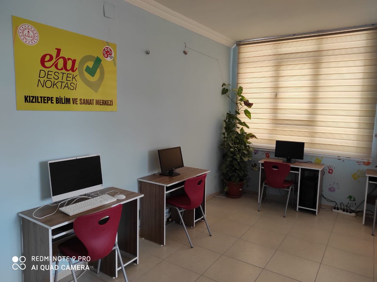 #Kızıltepe Bilim ve Sanat Merkezi EBA Destek Noktası uzaktan eğitim için öğrencilerimizin kullanımıza hazır.

<a href="/tcmeb/">Millî Eğitim Bakanlığı</a> 
<a href="/ziyaselcuk/">Ziya Selçuk</a> 
<a href="/mahmuttdemirtas/">Mahmut Demirtas</a> 
<a href="/sehmus_sumer/">Şehmus Sumer</a> 
<a href="/huseyincam84/">Hüseyin Çam</a> 
<a href="/AhmetAslan_47/">Ahmet ASLAN</a>