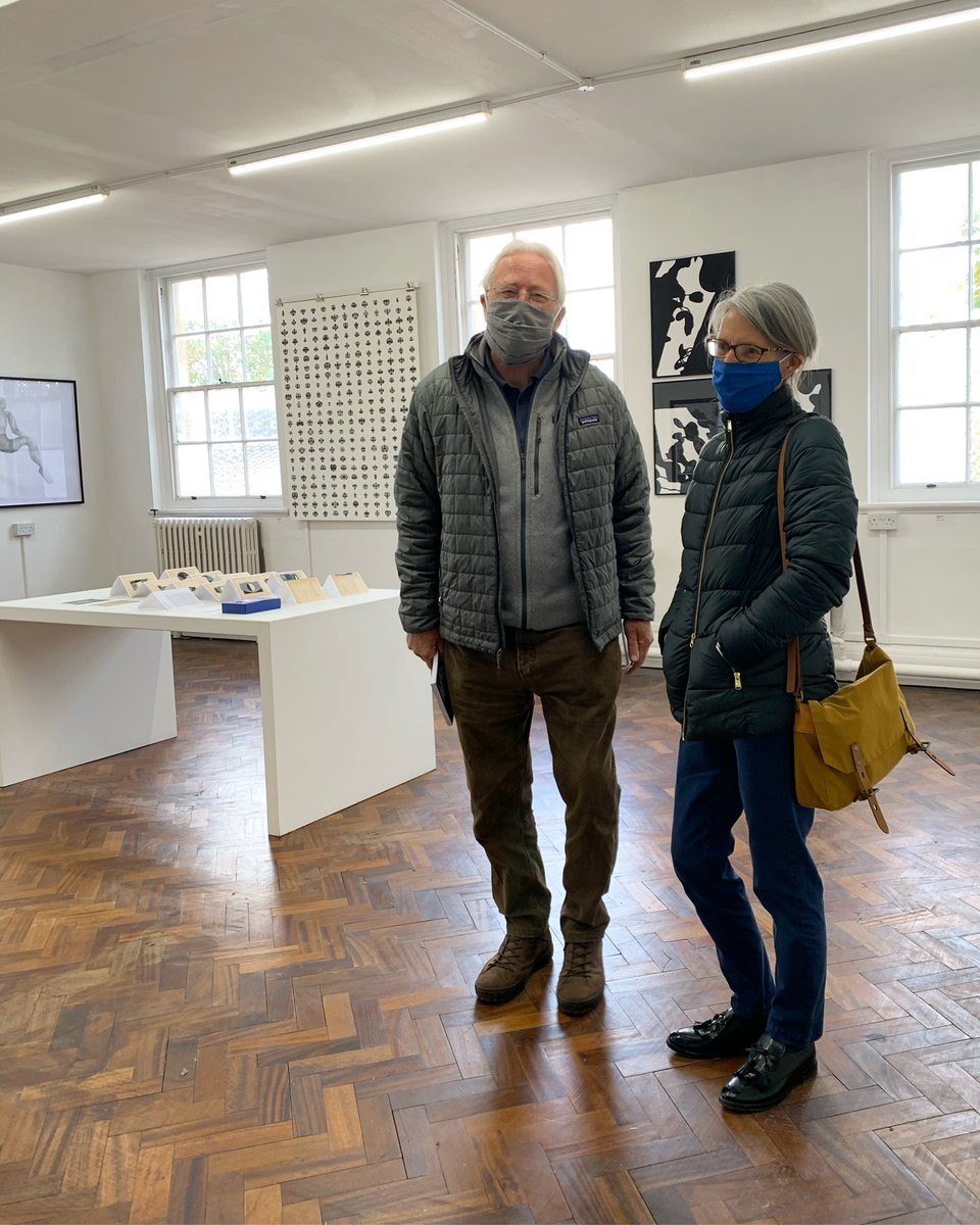 Fabulous to welcome one of the selectors - Ian McKeever RA - to Drawing Projects UK for a special preview of the Trinity Buoy Wharf Drawing Prize 2020! #TBWDP20 #DrawingCommunity #TrinityBuoyWharf #DrawingProjectsUK #ArtsCouncilEnglandSupported #DiscoverTrowbridge #VisitWiltshire