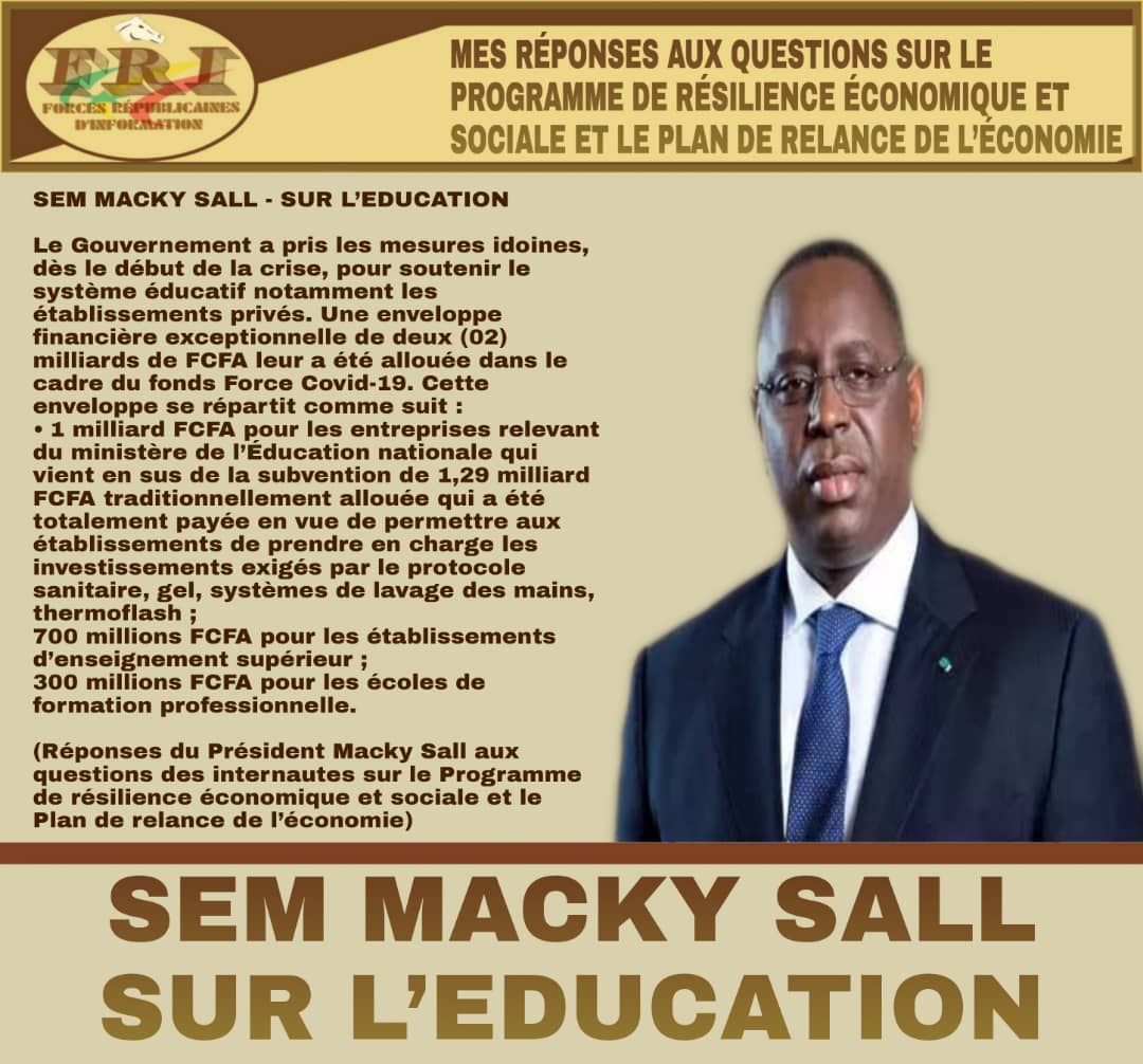 Fall_Dams's tweet photo. Des décisions importantes pour relancer l'économie sous la vision éclairée du Président Macky Sall https://t.co/N4hfiyVKsR