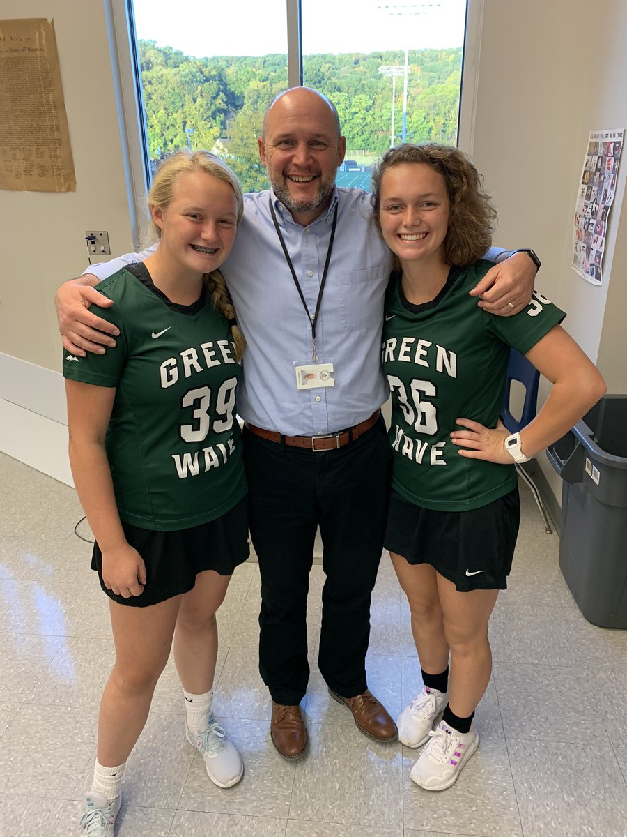 My two daughters, are without a doubt, the very best thing about teaching at NMHS! Good luck to you and your teammates in your first field hockey game of the 2020 season. @carly_lynch @collettelynch5 @GoGreenWaveNM #ctfh