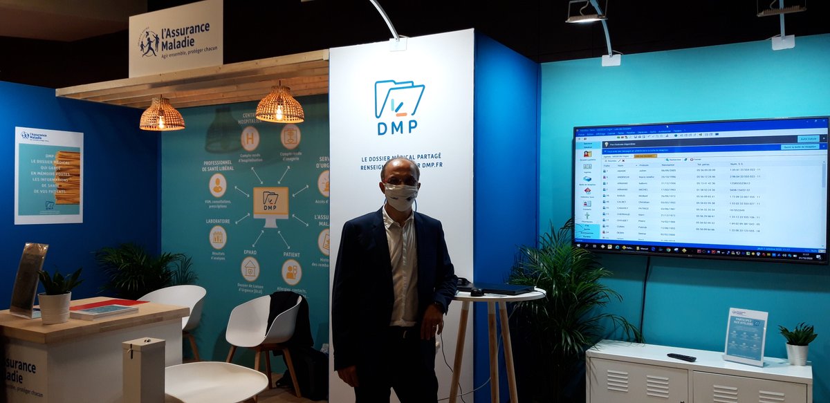 CGM_FR's tweet image. 📢 C&apos;était ce matin aux #JNMG !
 
Didier Hoarau, responsable commercial #HelloDoc, a présenté le #DMP dans notre célèbre logiciel HelloDoc et répondu aux questions des médecins sur le stand de la CPAM. @JNMG2020 @ameli_actu #FIERSDEPROTEGER