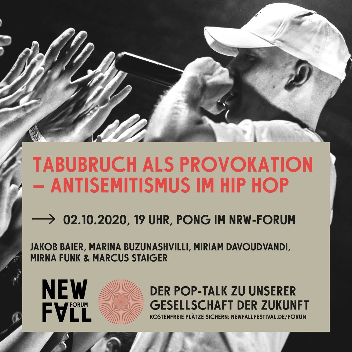 NEWS UPDATE: Marina Buzunashvilli kann morgen aus persönlichen Gründen leider nicht beim #NewFallForum Panel "Antisemitismus im Hip Hop" dabei sein. Kurzfristig konnten wir einen anderen großartigen Panelisten gewinnen. Wir freuen uns auf <a href="/Ben_Salomo/">Ben Salomo ✡️</a>