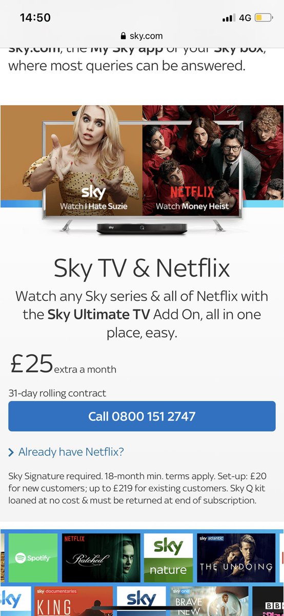 Trying to SPEAK to someone <a href="/skytv/">Sky TV</a> is bullshit !!!! You get an error message if you try to reduce your package online, but you can easily upgrade. BULLSHIT !!