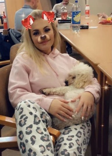 Chloemaexx's tweet photo. Any excuse to tweet my lil bear🥺💗 #PetsofOhPolly https://t.co/A2CU8F7or7
