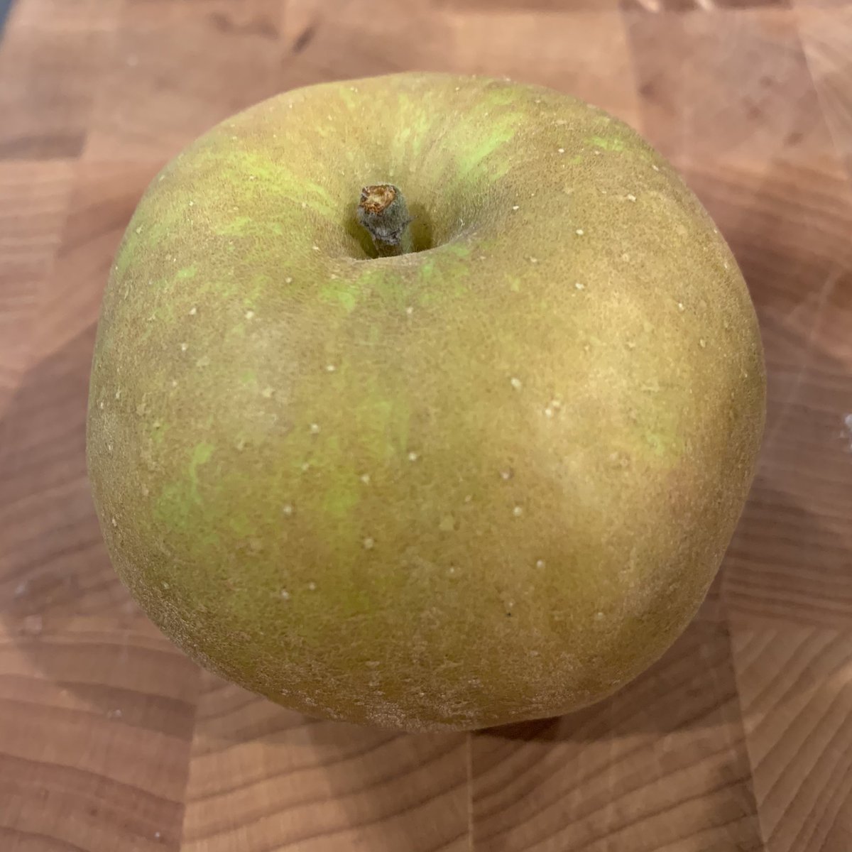 Ashmead’s Kernel is an old-world apple from the 1700s. It’s plain, with deeply russeted and thick skin - but the FLAVOR! Citrus-Pear?Sophisticated and versatile, Ashmead is the adult in the room — and would be as at home in a ploughman’s lunch or on a king’s cheeseboard. 9/10