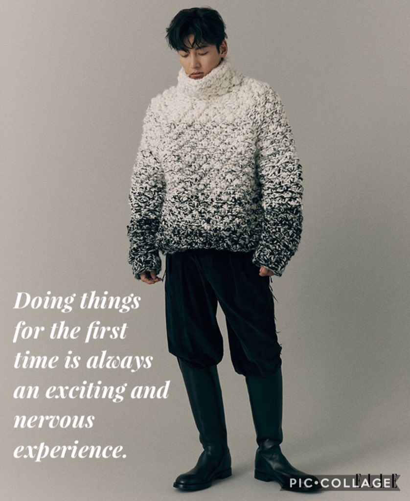 Don’t be afraid to try new things.Doing things for the first time is always an exciting and nervous experience. -  #JiChangWook