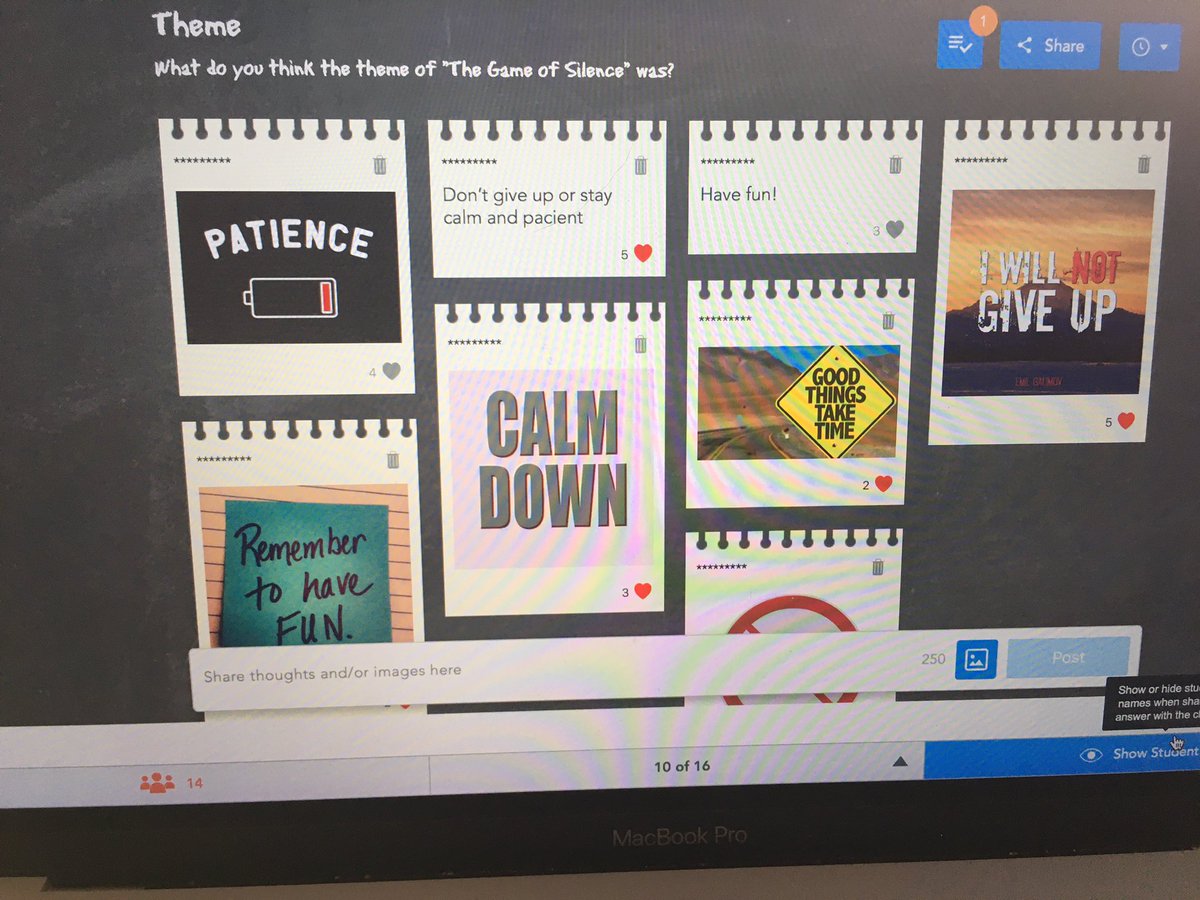 hellomrclark's tweet photo. Today’s Reading focus is theme! Loving our collaboration board! Nearpod by (@PatNeffRoom126 ) @HoustonISD @Neff_ES @nearpod https://t.co/j9ScJk1ugP